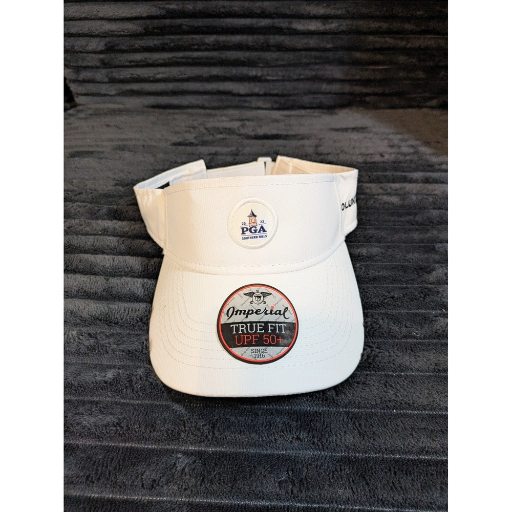 Imperial 2022 PGA Southern Hills Volunteer Golf Visor White UPF 50+ Adjustable